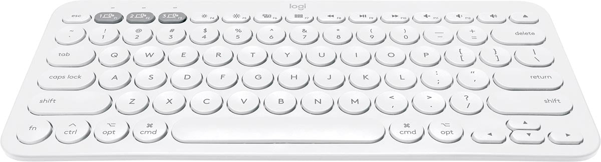 Logitech draadloos toetsenbord K380, azerty, wit