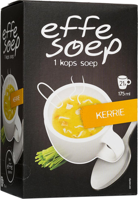 Effe soep 1-kops, kerrie, 175 ml, doos met 21 zakjes