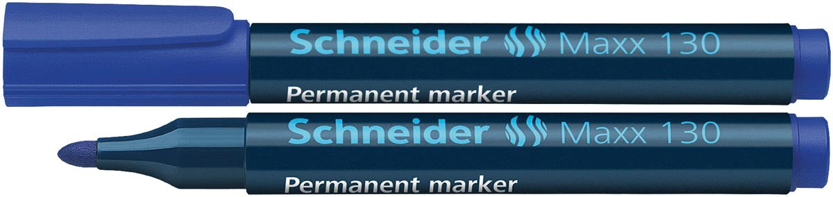 Schneider permanente marker Maxx 130 blauw met ronde punt