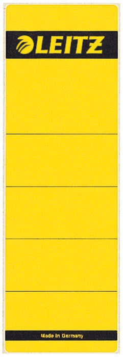 Leitz ruglabels ft 6,1 x 19,1 cm, geel