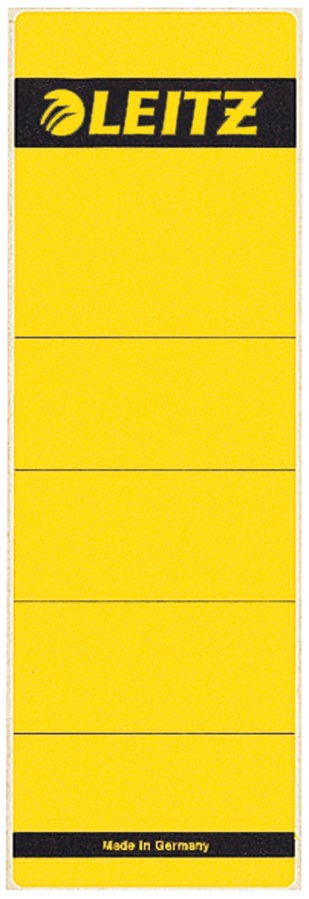 Leitz rugetiketten ft 6,1 x 19,1 cm, geel 10 stuks, OfficeTown