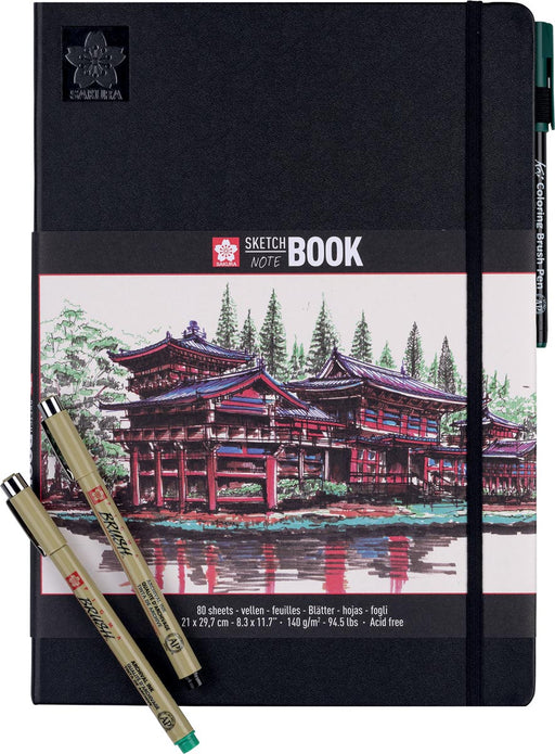 Sakura schetsboek, 80 vel, 140 g/m², ft A4, wit papier 5 stuks, OfficeTown