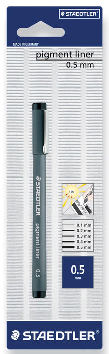 Staedtler fineliner Pigment Liner 0,5 mm, op blister