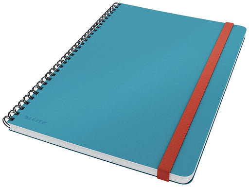 Leitz Cosy notitieboek met spiraalbinding, voor ft B5, gelijnd, blauw 5 stuks, OfficeTown