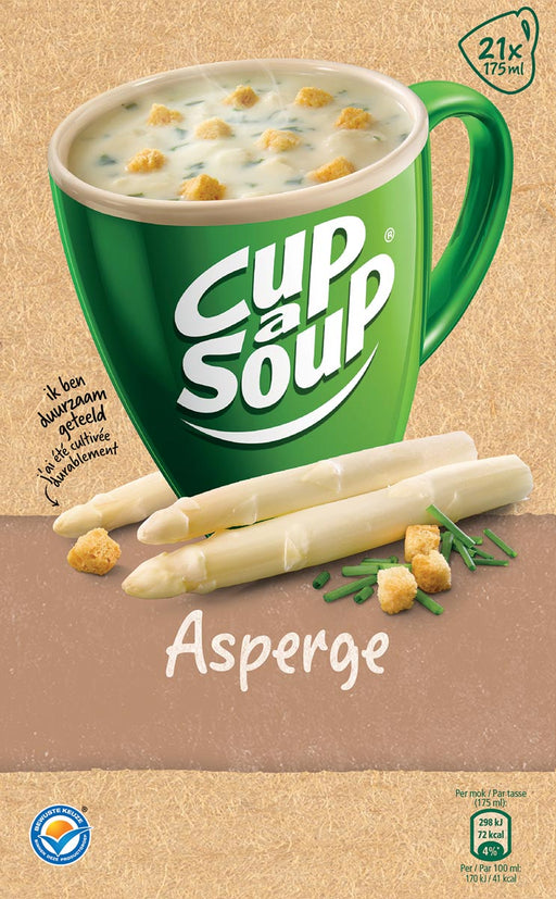Cup-a-Soup asperge met kaas croutons, pak van 21 zakjes 4 stuks, OfficeTown