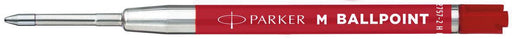 Parker Eco vulling voor balpen, medium, rood, blister van 2 stuks 12 stuks, OfficeTown