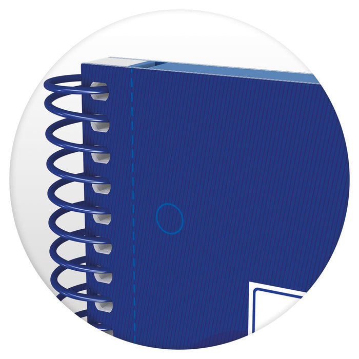 Oxford School Classic Europese spiraalblok, A4+, 160 pagina's, geruit 5 mm, donkerblauw