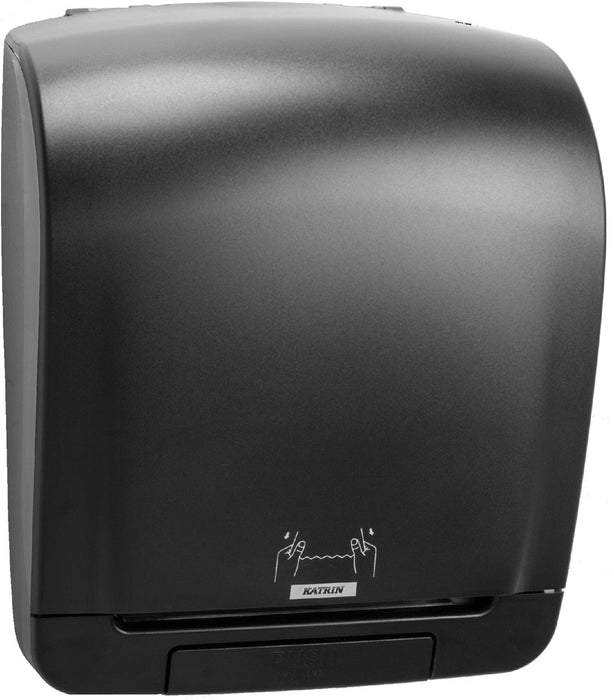 Katrin handdoekrol dispenser 92025, zwart en compact design