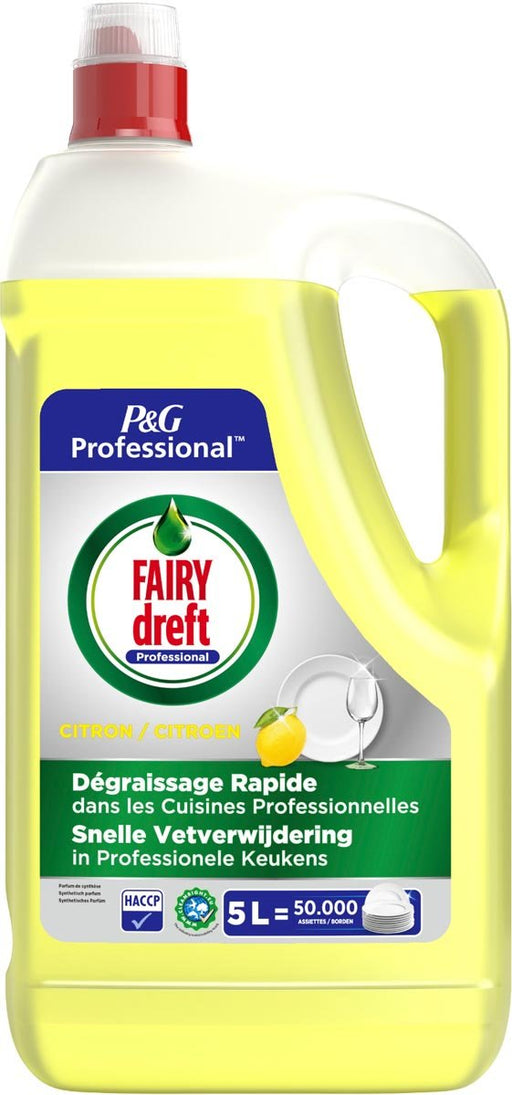 FAIRY dreft Professional handafwasmiddel citroen, fles van 5 l - OfficeTown