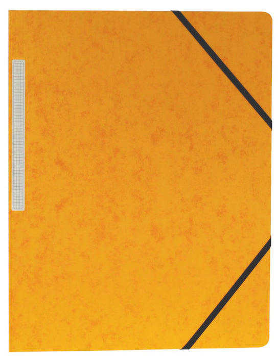 Pergamy elastomap, ft A4 (24x32 cm), met elastieken zonder kleppen, geel, pak van 10 stuks 5 stuks, OfficeTown