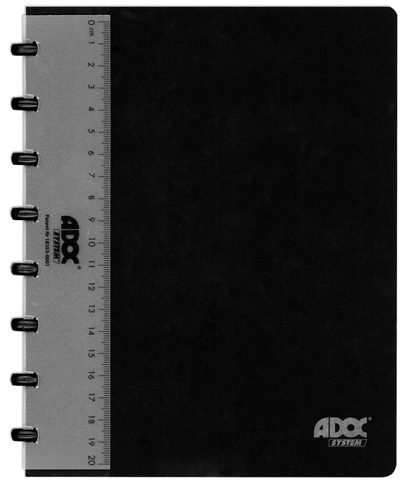 Adoc Classic notitieboek, A5-formaat, 144 pagina's, geruit 5 mm, diverse kleuren