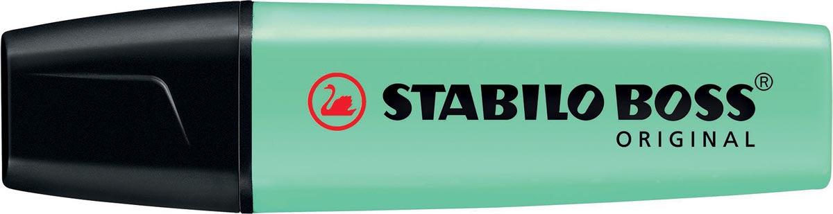 STABILO BOSS ORIGINAL Pastel markeerstift, hint of mint (groen) met schuine punt