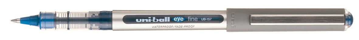 Uni-ball roller Eye Fine en Micro Fine, schrijfbreedte 0,5 mm, punt 0,7 mm, blauw --> Uni-ball roller Eye Fijn en Micro Fijn, schrijfbreedte 0,5 mm, punt 0,7 mm, blauw