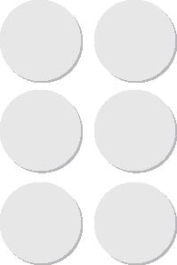 Ronde etiketten in etui - 32 mm diameter, wit, 36 stuks, FSC-gecertificeerd