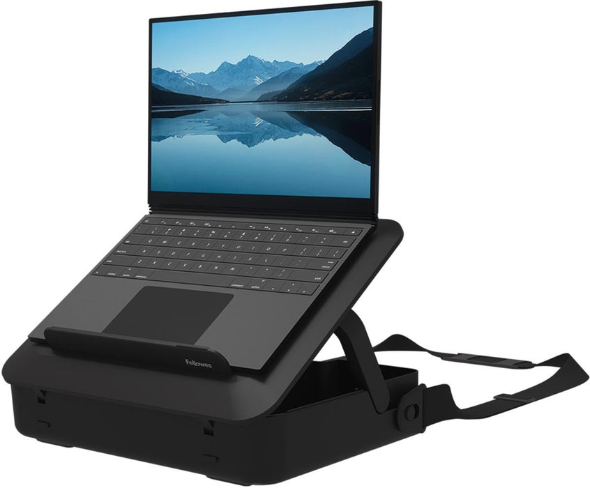 Fellowes Breyta laptoptas, met laptopstandaard, zwart - OfficeTown