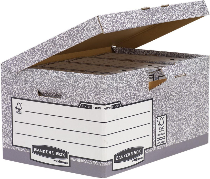 Fellowes Opbergdoos Flip Top Maxi 10 stuks - OfficeTown