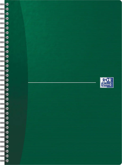 Oxford Office Essentials spiraalschrift, 180 bladzijden, ft A4, gelijnd, geassorteerde kleuren 5 stuks  ->