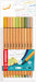 STABILO point 88 fineliner, kartonnen etui van 10 stuks in geassorteerde zachte kleuren 10 stuks, OfficeTown