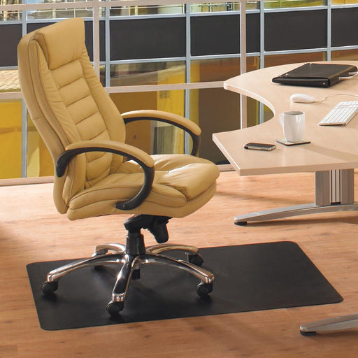 Floortex vloermat Cleartex Advantagemat voor harde oppervlakken, rechthoekig, 120 x 150 cm, zwart - OfficeTown