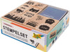Folia stempelkit (12 stempels + 2 stempelkussens) superhelden, hout - OfficeTown