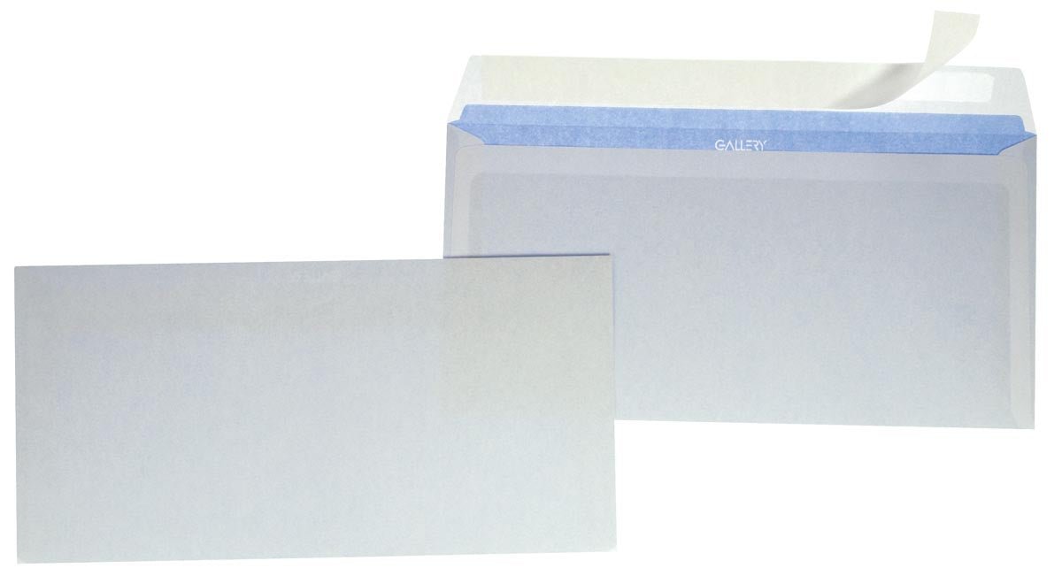 Galerij enveloppen ft 114 x 229 mm, met stripsluiting, 50 stuks per pak - OfficeTown