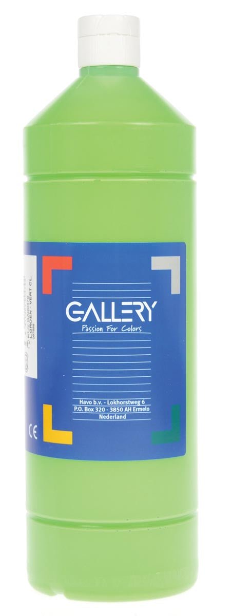 Galerij plakkaatverf, flesje van 1 l, lichtgroen - OfficeTown