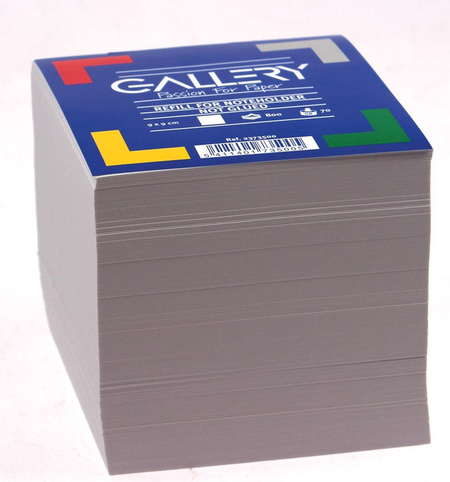 Gallery memokubus vulling, 9 x 9 cm, 800 velletjes - OfficeTown