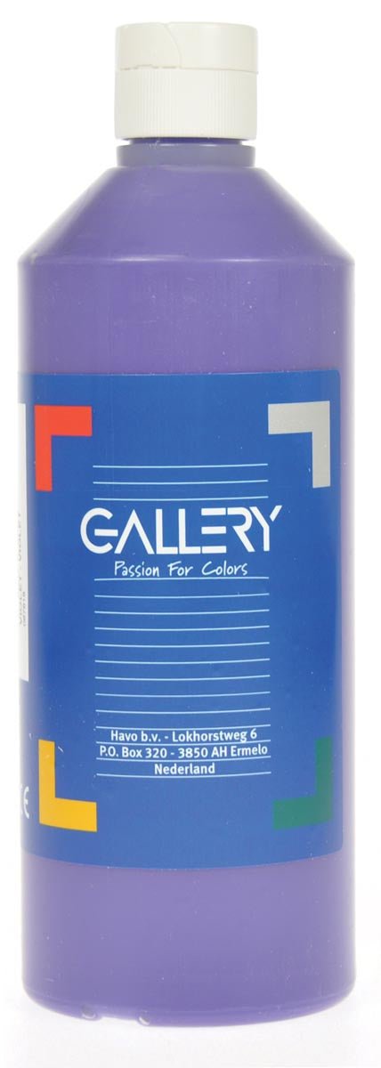 Gallery plakkaatverf, flacon van 500 ml, paars - OfficeTown
