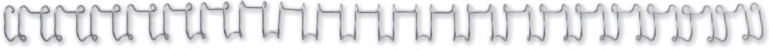 GBC MultiBind draadruggen, doos van 100 stuks, 14 mm, zilver - OfficeTown