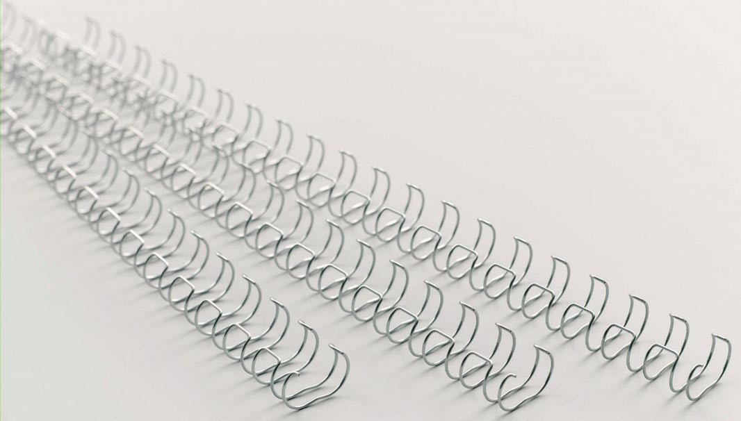GBC MultiBind draadruggen, doos van 100 stuks, 14 mm, zilver - OfficeTown
