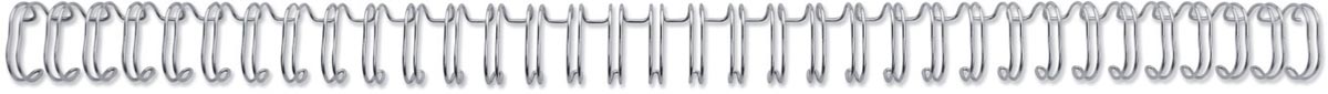GBC WireBind draadruggen, 3:1, 8 mm, zilver, doos van 100 stuks. - OfficeTown