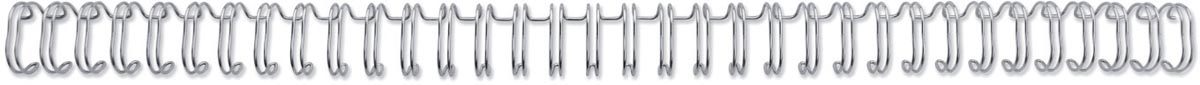 GBC WireBind draadruggen, 6 mm, zilver, 100 stuks - OfficeTown