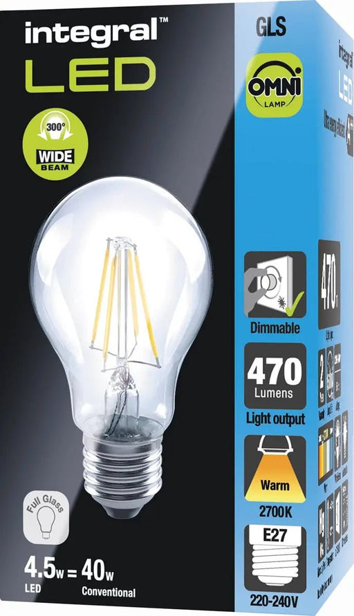 Geïntegreerde Klassieke Globe LED - lamp E27, dimbaar, 2.700 K, 4,2 W, 470 lumen - OfficeTown