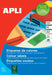Gekleurde etiketten Apli Ft 105 x 148 mm (b x h), geel, 80 stuks, 4 per blad, etui van 20 blad - OfficeTown