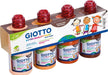 Giotto Extra Kwaliteit Huidtinten plakkaatverf, 250 ml, set van 4 flesjes - OfficeTown