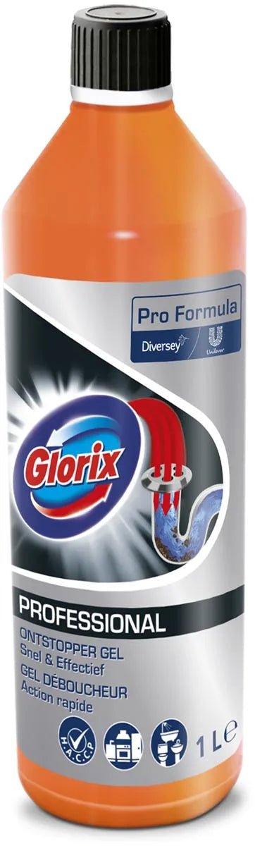 Glorix ontstopper, flacon van 1 l - OfficeTown