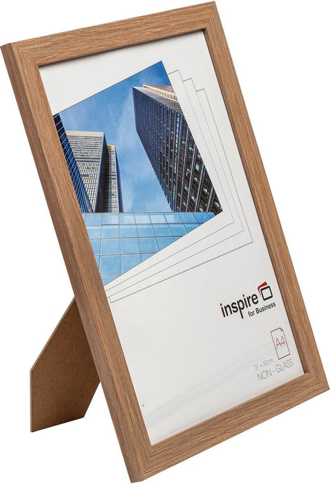 Hampton fotolijst Sorbonne, in 2 cm MDF, eiken effect, A4 - OfficeTown