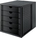 Han ladenblok Systembox Karma, met 5 gesloten laden, eco - zwart - OfficeTown