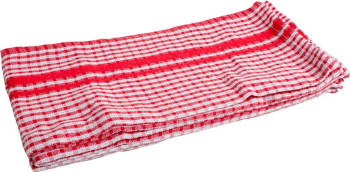 Handdoek, ft 50 x 70 cm, gewafeld, rood, pak van 3 stuks - OfficeTown