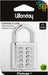 Hangslot met digitaal combinatieslot en vernikkeld stalen behuizing - Breedte: 35 mm - OfficeTown