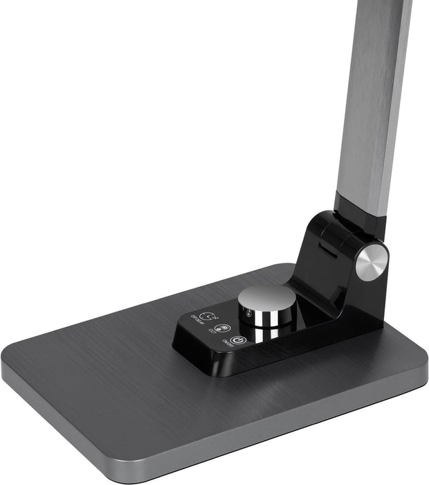 Hansa bureaulamp Breeze, LED, grijs - OfficeTown