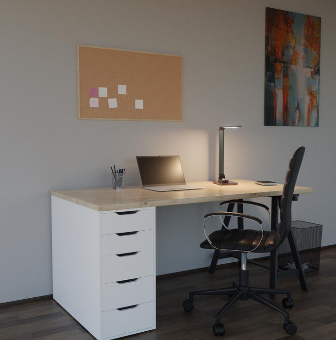 Hansa bureaulamp Breeze, LED, grijs - OfficeTown