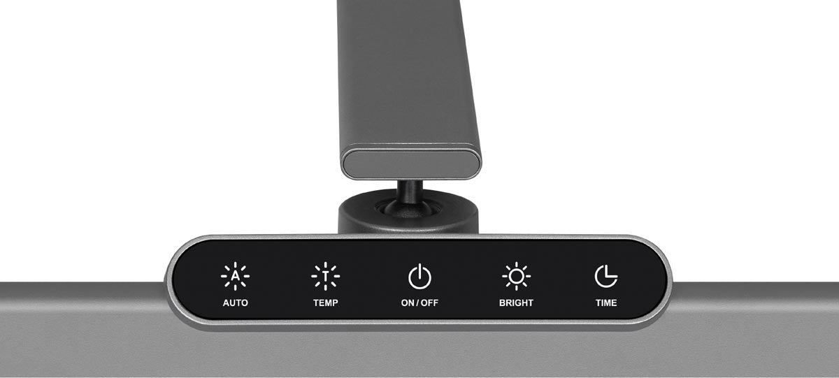 Hansa bureaulamp Flow, LED, grijs - OfficeTown