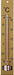 Houten thermometer van 25 x 4 cm - OfficeTown