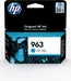 HP inktcartridge 963, 700 pagina's, OEM 3JA23AE, cyaan - OfficeTown