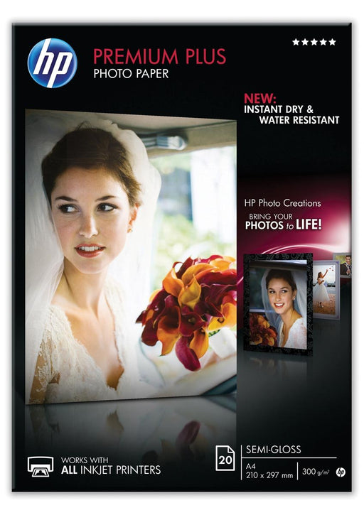 HP Premium Plus fotopapier ft A4, 300 g, pak van 20 vel, semi - glanzend - OfficeTown