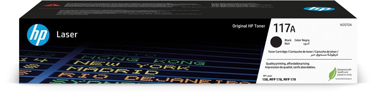 HP toner 117A, 1.000 pagina's, OEM W2070A, zwart - OfficeTown