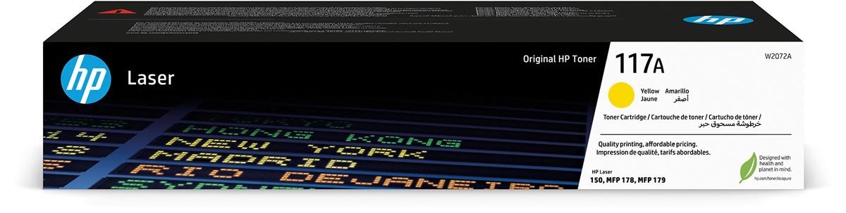 HP toner 117A, 700 pagina's, OEM W2072A, geel - OfficeTown