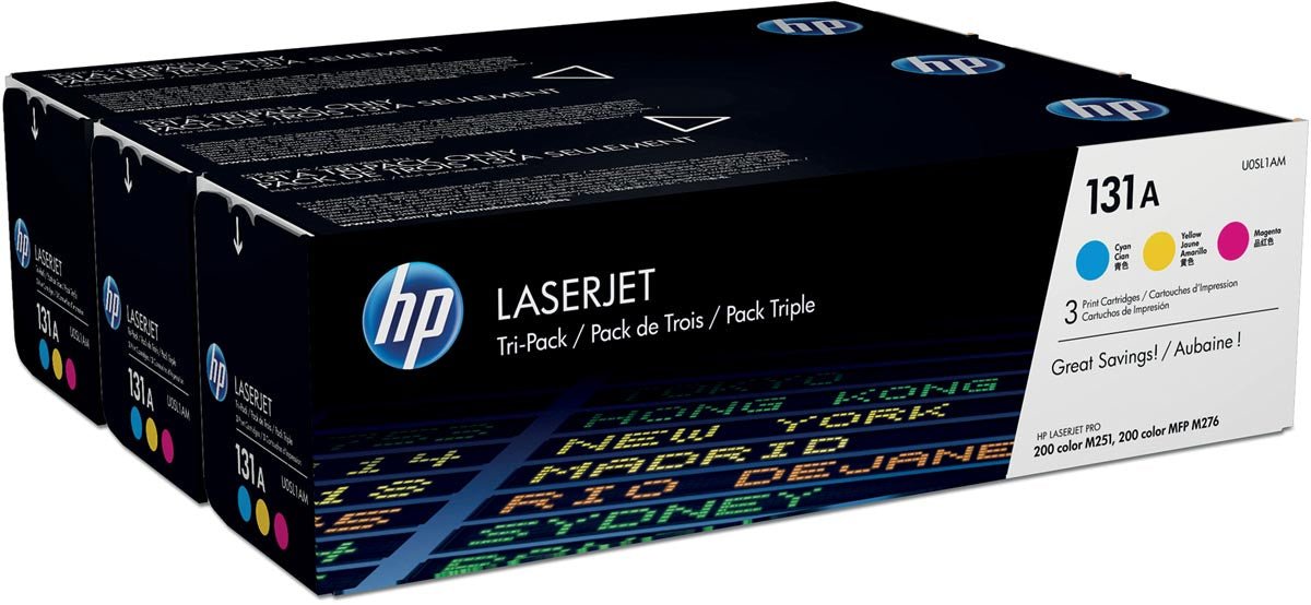 HP toner 131A, 1 800 pagina's, OEM U0SL1AM, 3 kleuren - OfficeTown