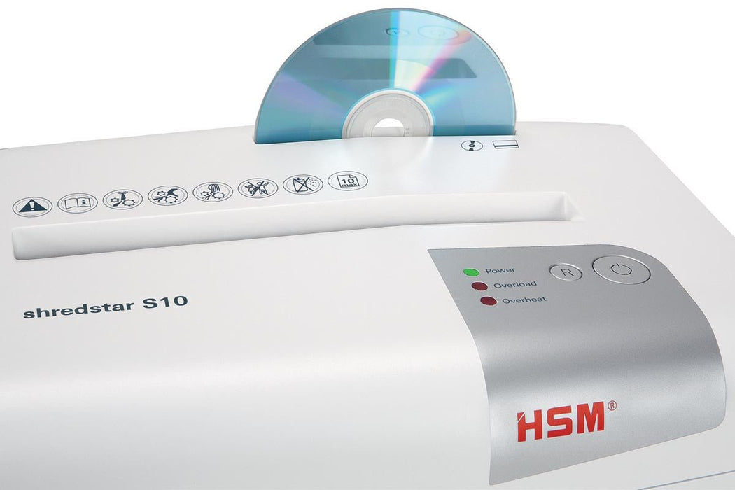 HSM shredstar S10 papiervernietiger, 6 mm - OfficeTown